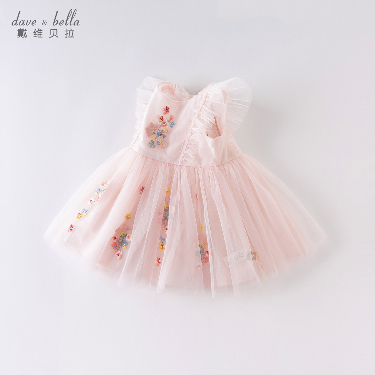 David Bella summer dress new little girl girl dress baby foreign princess skirt Tutu children's skirt