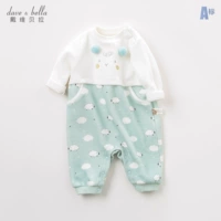 Davebella david Bella mùa xuân và mùa thu mới jumpsuit sơ sinh cho bé romper romper DBH9194 bộ khủng long bé trai