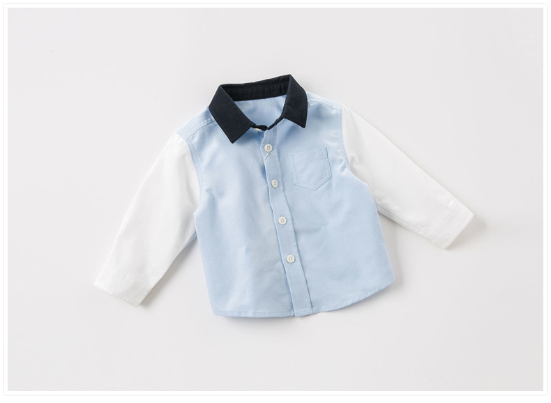 Davebella david bera xuân thu nam áo sơ mi nam bé cotton quý ông áo sơ mi DBA7786 váy đầm trẻ em 13 tuổi