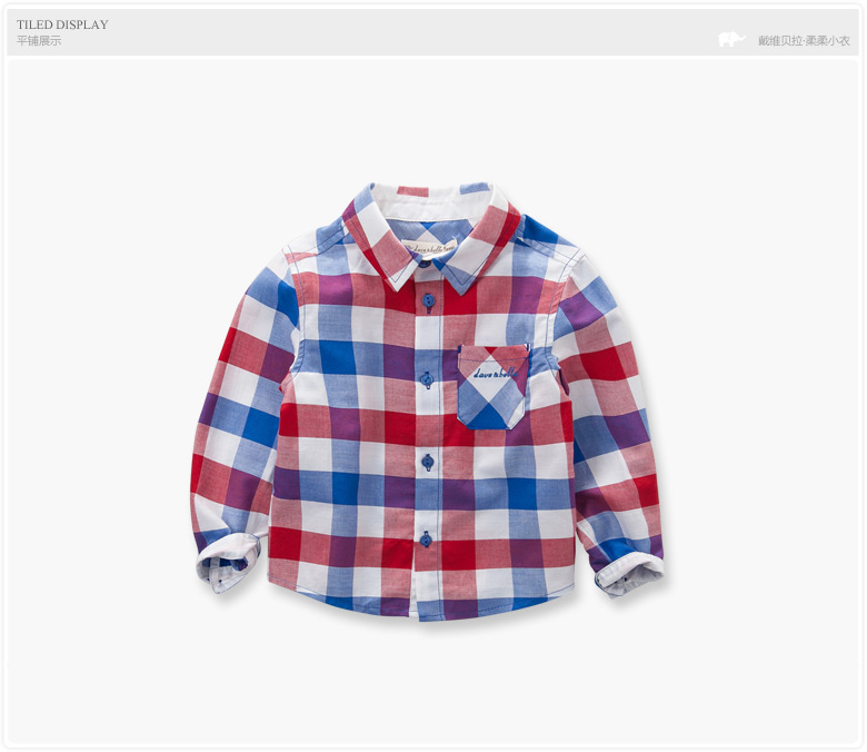 Chemise garcon DAVEBELLA à manche longue - Ref 2082523 Image 11