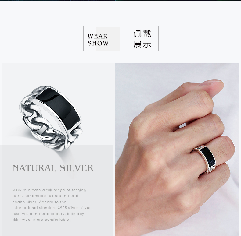 Bague homme MGS    en Argenterie - Ref 3086317 Image 8