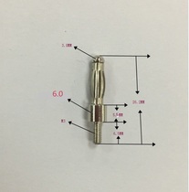 Press stick head banana plug M3 X 3 8 press rod head length (lantern 4 8MM) Total length 28 5mm
