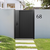 Aluminum alloy courtyard door villa small courtyard door outdoor perimeter wall garden entrance door yard outdoor aluminum art double door