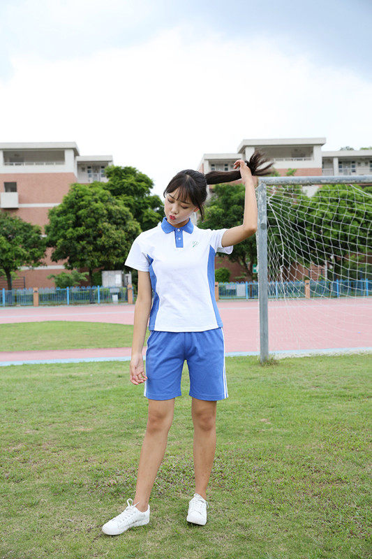 Форма, летняя летняя одежда для школьников и студентов, спортивный костюм подходит для мужчин и женщин, комплект, шорты, штаны, облегающий крой, короткий рукав 