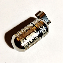 Tibet Xela Temple Ma Tou Ming Kings legal collection of six-character manuscriptions a black box waterproof pendant amulet