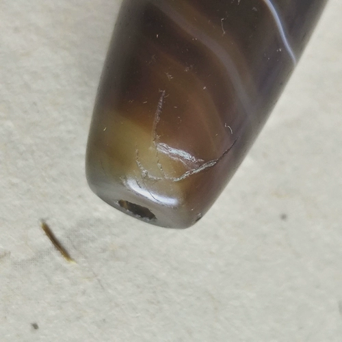 Старые шелковые бусины Дзи, обернутые агатовыми бусинами, древние бусины, мелкие аксессуары, оригинальные экологические старые западноазиатские бусины своими руками.