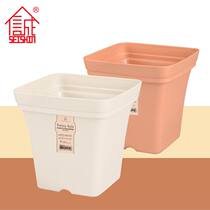 Integrity square resin flower pots dan zong white tray another shot in Jiangsu Zhejiang and Anhui 2 together