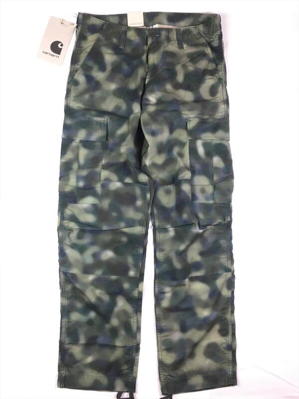 【No.11】Carhartt Wip Regular Cargo Pant Phantom Camouflage Overalls Re Av