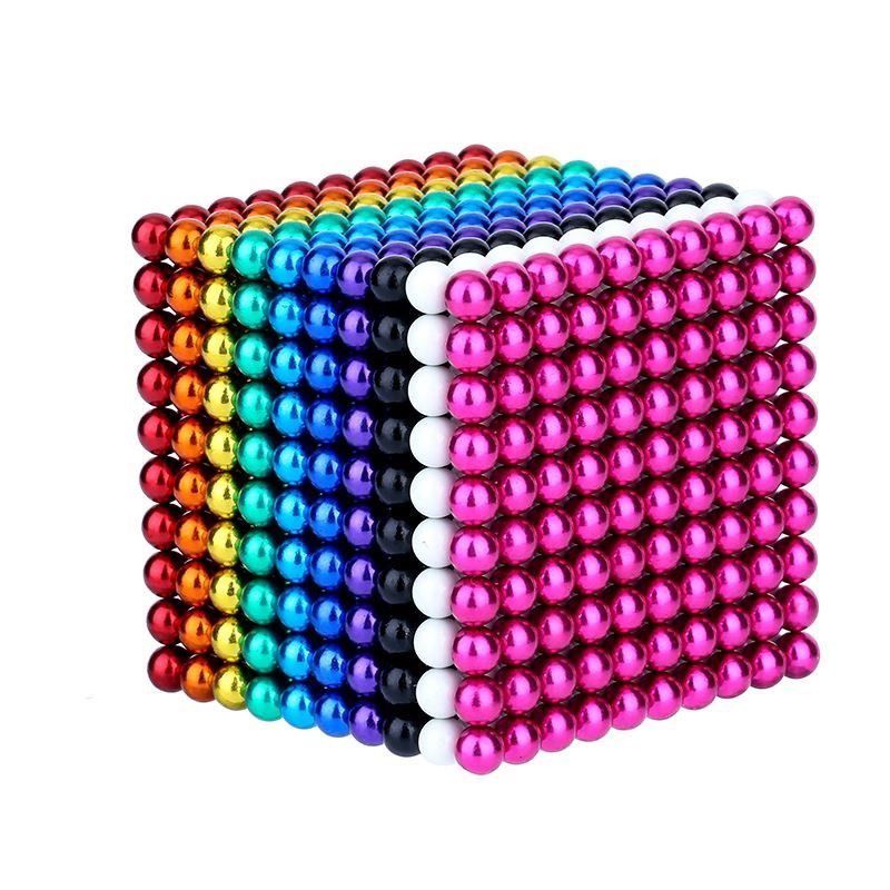 Puzzle suction iron ball color round strong toy boy magnet small beads 1000 assembled children's magnets