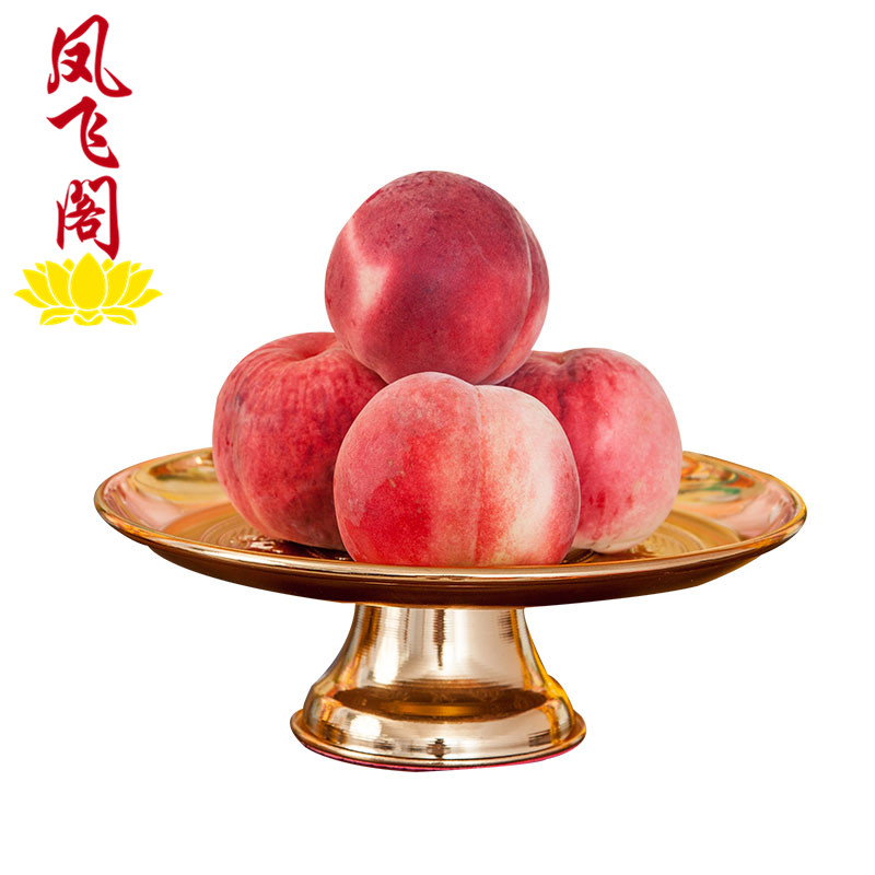 For the plate fruit plate lotus plate high-footed alloy for the fruit plate Zhaocai fruit plate Guanyin tribute plate