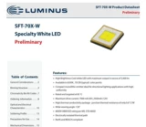 朗明纳斯 SFT-70X-W5050 Package High Power 42Wled Lamp Beads SFT70 Сильный светлый фонарик 6V7A
