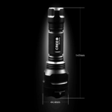 C8 XPL v3 без цензуры желе белый свет и желтый свет светодиодный светодиодный светодиодный выстрел длинный выстрел Сильный свет 18650 Зарядный фонарик