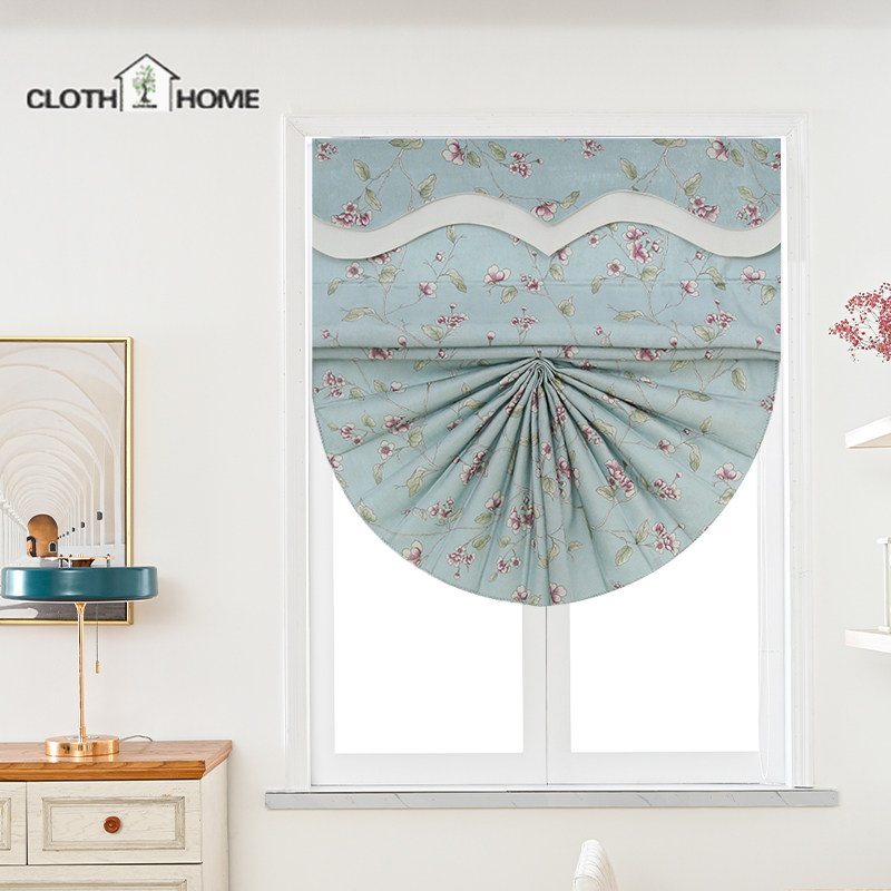 Blackout Curtains Finished Modern Simple Korean Pastoral Lifting Roman Blinds Bay Window Bedroom Door Curtain Partition Curtain