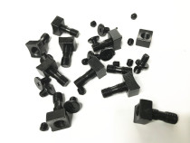 Adjustable two-sided blade three-sided blade milling cutter press block adjustable one-word screw double-head screw accessories