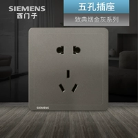 Панель разъема Siemens Switch приводит к классическому табачному золоту и серому пять -япеле