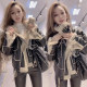 2025冬季皮毛一体机车服洋气颗粒绒羊羔毛PU皮衣短棉服外套夹克女