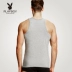 Playboy của Nam Giới Vest Cotton Slim Thanh Niên Tập Thể Dục Hurdle Thể Thao Thắt Chặt Mùa Hè Hơi Thở Tự Do