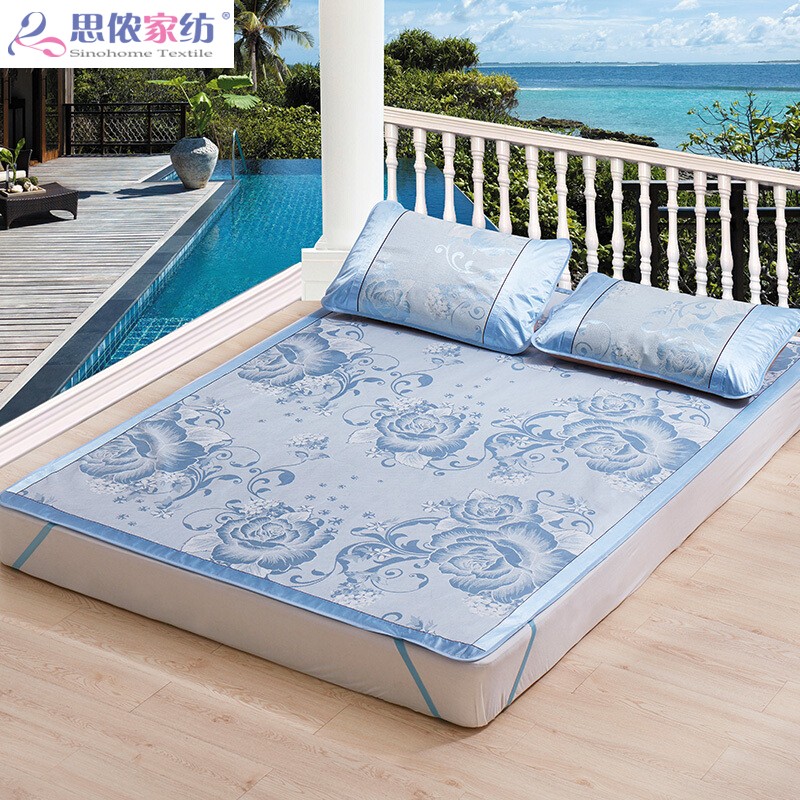 Ice Silk Cool Mat Summer Naked Sleep Foldable Single Student Dorm Room Mat Summer Double Bed Home Ice Silk Mat