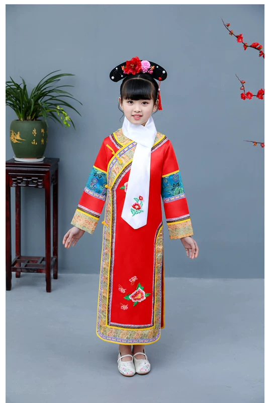 Trang phục nhà Thanh, quần áo Zhugege, chàng trai và cô gái Mãn Châu, cung điện cổ, nữ hoàng tử, hoàng tử, trang phục - Trang phục