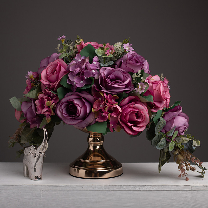 Anti-simulation flower living room home fake flower bouquet Nordic light luxury floral decoration table table top decoration flower arrangement