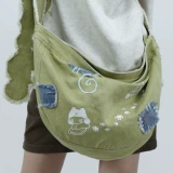 Waitandsleep x sunonebird bubble concert concert concert denim casual bag emelcodery bird bird one