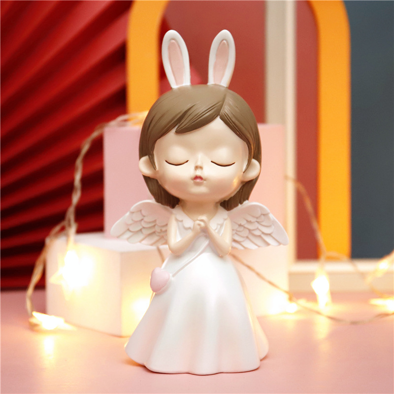Craft Gift Hem Accessories Small Angel Swing Piece Living-room Office TV Cabinet Wine Cabinet Tabletop Decorations Furnishing Gift Gifts