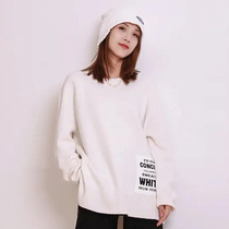 Brothers new 2021 autumn and winter loose letter cashmere knitted sweater 1399521-7t23771-005