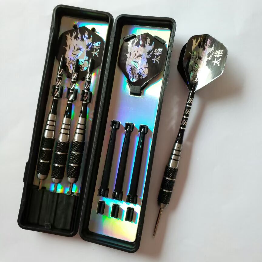 22g thép không gỉ khắc hợp kim nhôm thanh hộp chống phi tiêu kim 3 bộ - Darts / Table football / Giải trí trong nhà bia phóng phi tiêu