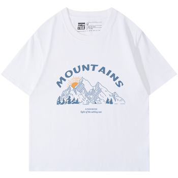 Japanese white slimming short-sleeved t-shirt