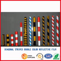 Lettering film 3100 Advertising grade Reflective Film Red White Black Yellow Diagonal Texted Reflective Strip Power Film Manufacturer Direct