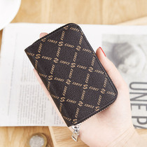 CLUCI card bag womens small ultra-thin coin wallet Korean ins mini clutch bag fashion trend Womens Small bag