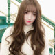 Cute style new internet celebrity Korean style fluffy natural wig
