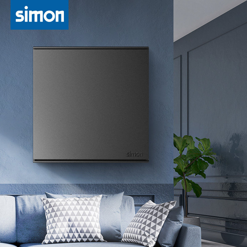 Выключатель многоклавишный 西蒙 e6系列  一位双控换向开关(荧光灰) Simon