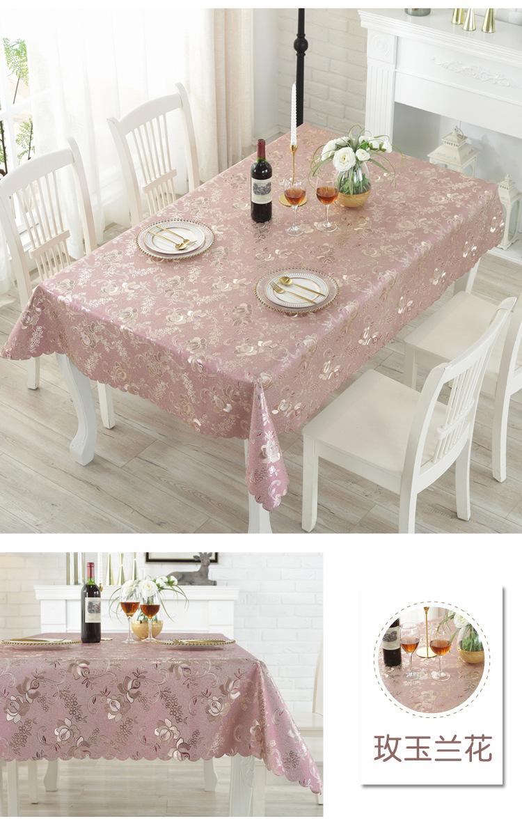 Khăn trải bàn chống thấm nước chống bỏng dầu bàn cà phê dùng một lần vải cotton cùi PVC lưới màu đỏ in bảng vải bàn nhỏ khăn trải bàn nhà hàng đẹp