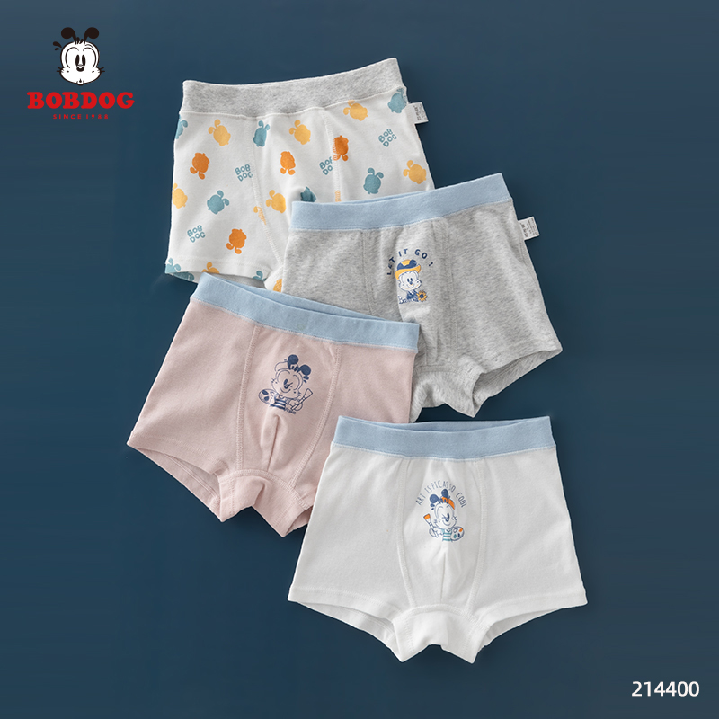 100% Cotton - 4 Flat Corners - Big ArtistBobdog Boy underpants pure cotton Four corners baby Children male 1-3 year 2 baby boy Flat angle summer children shorts