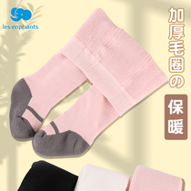 Liyingfang girls pantyhose autumn and winter ring thickened baby bottoming baby bottoming baby joint socks pants warm childrens socks