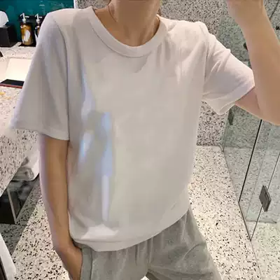 Summer dress new college wind loose cotton short sleeve t-shirt women Net red leisure Joker half sleeve top base shirt tide