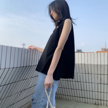  Solid color vest womens summer wear Korean loose sleeveless t-shirt with chic bottoming suspenders sports all-match top