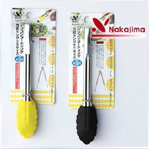 Japanese Stainless Steel Silicone Anti-Slip Food Vegetable Food Clip Barbecue Steak and Noodle Bread Cracker