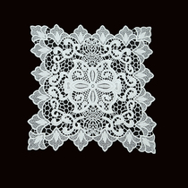 Eurostyle American lace embroidered mesh red square-shaped cover towel tea tray cover cloth electric rice cooker Multi-purpose ornament cloth art