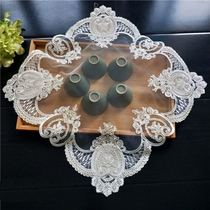 European lace napkin tea tray tea set microwave oven rice cooker notebook small appliances multi-purpose cover dust fabric