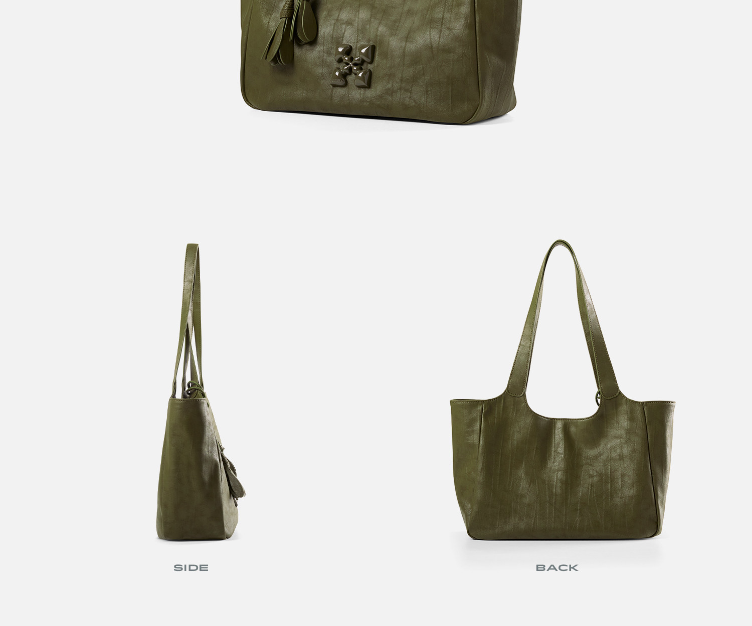 JACD Leopard Print Magnetic Snap Shoulder Bag