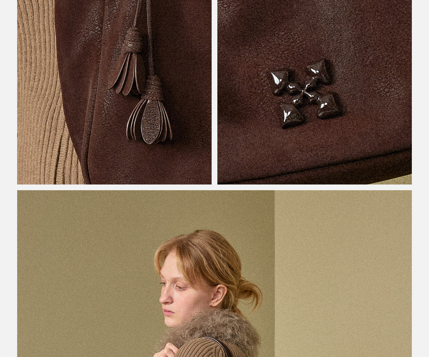 JACD Faux Leather Magnetic Snap Tote Bag