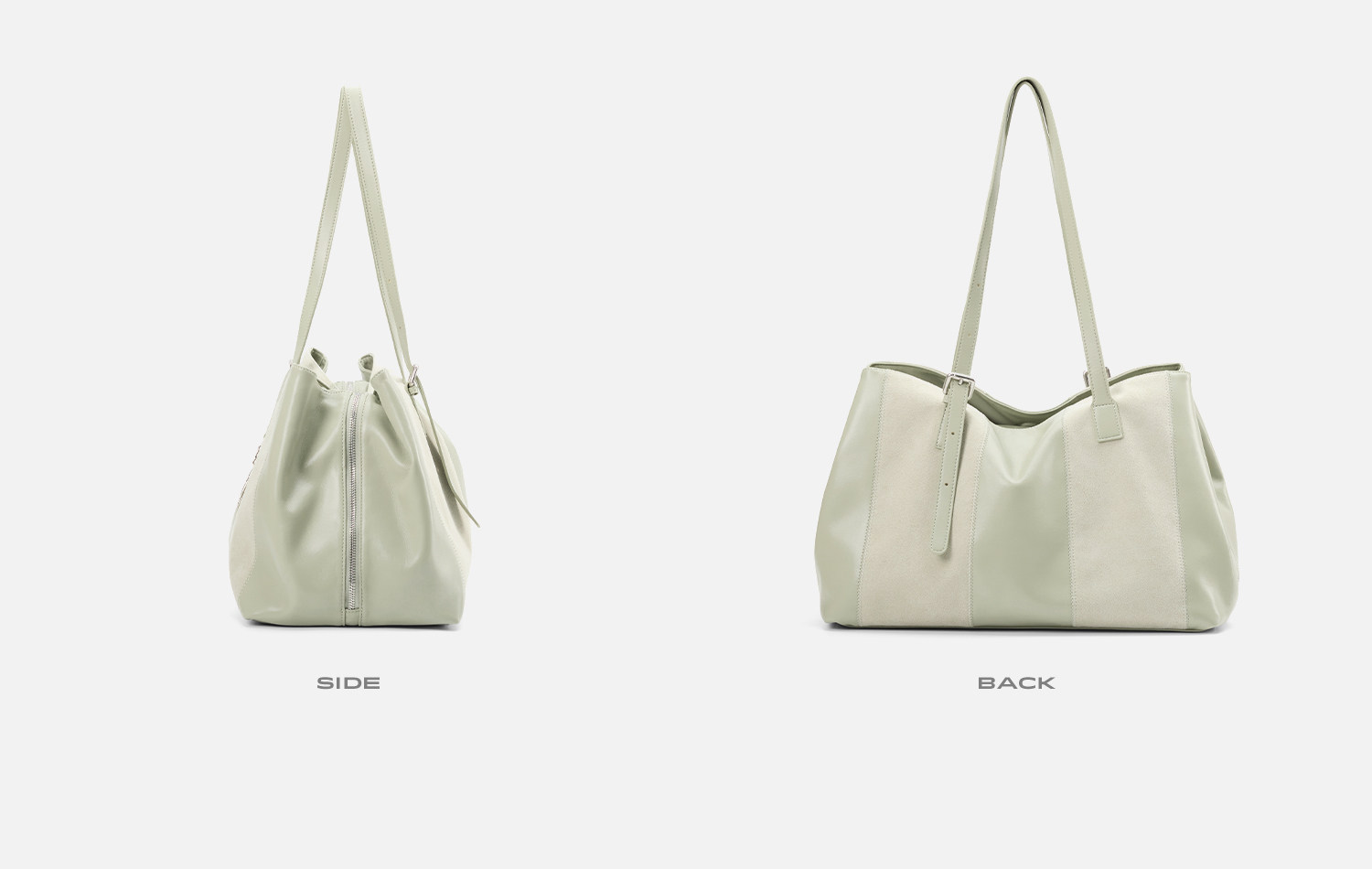 JACD Cardamom Green Leather Tote Shoulder Bag