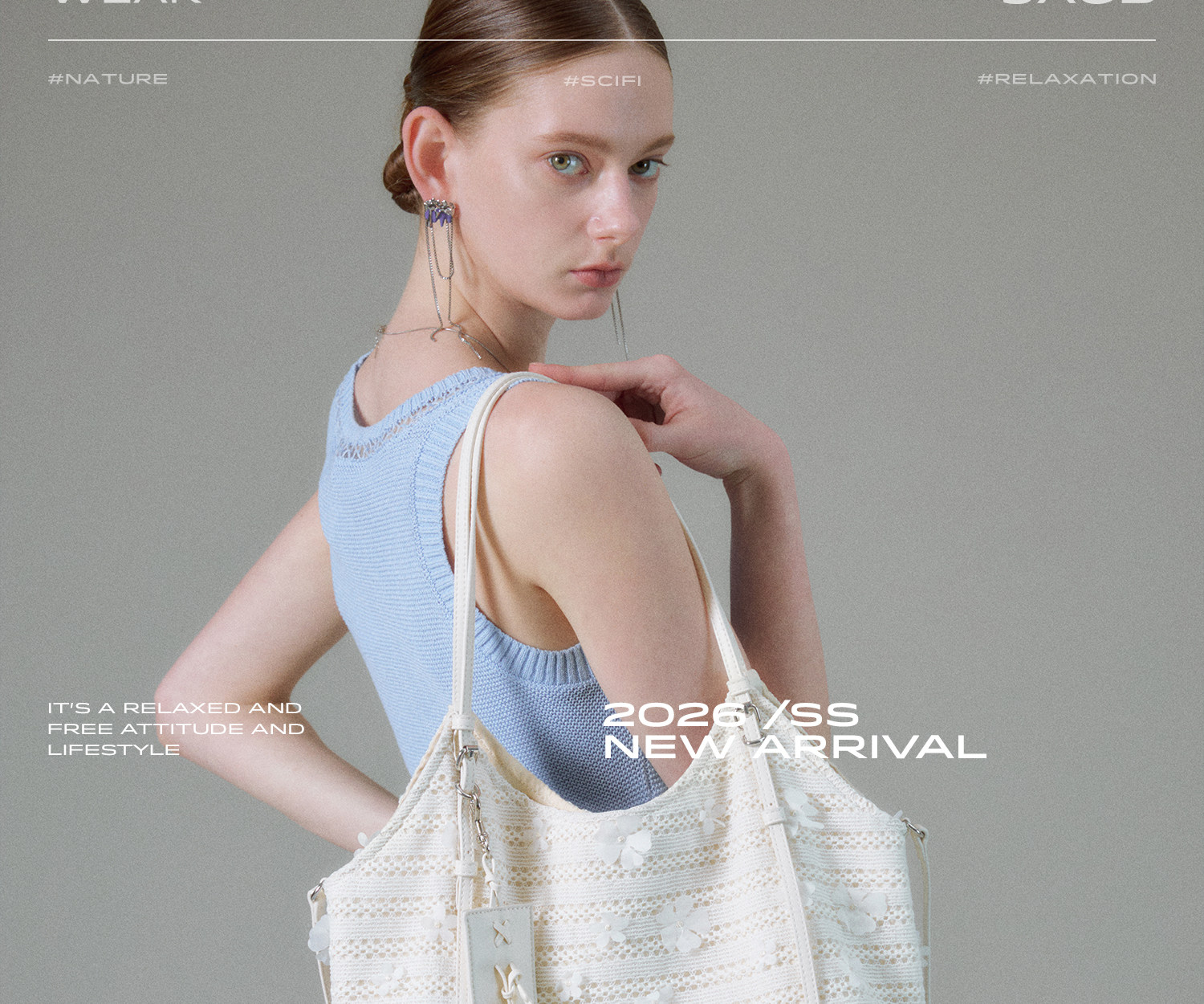 JACD Woven Large Tote Bag