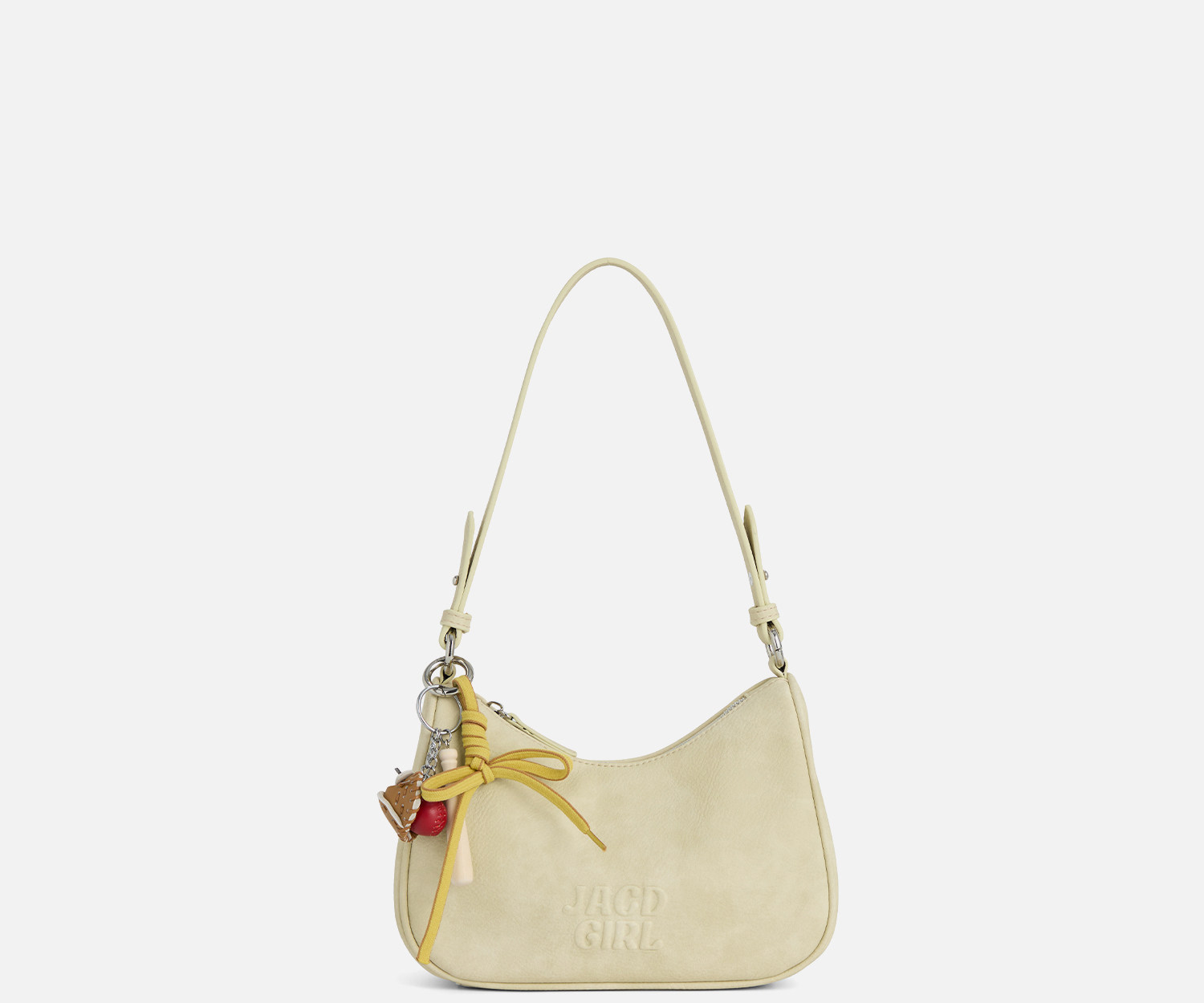 JACD Faux Leather Zip-Top Underarm Bag