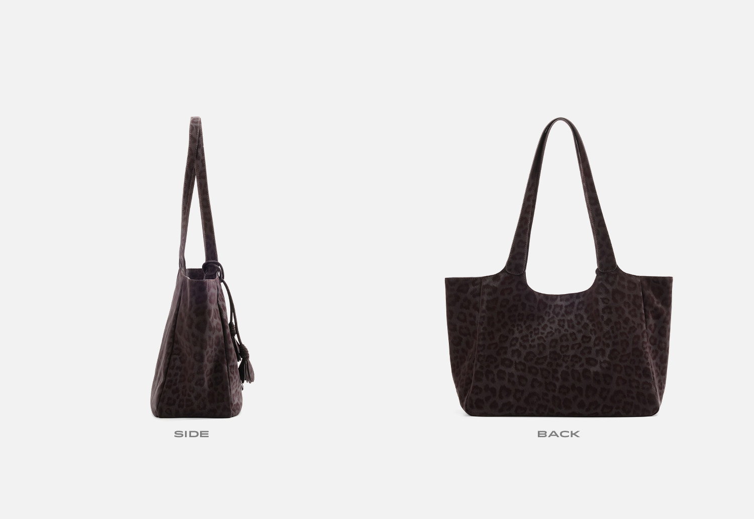 JACD Amber Brown Synthetic Leather Magnetic Snap Tote Bag