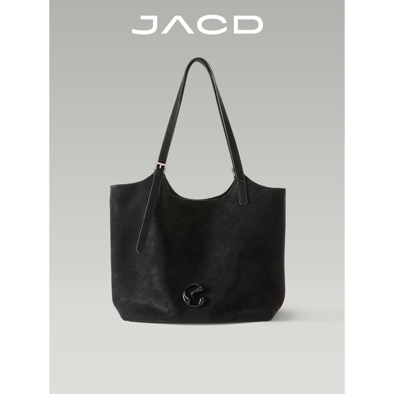 Jacd Genuine Leather Tote Bag for Women, Large Capacity, 2026 New Model, Black, High-End Feel, Work and Commuting Bag, Shoulder Bag for Women Jacd Genuine Leather Tote Bag for Women, Large Capacity, 2026 New Model, Black, High-End Feel, Work and Commuting Bag, Shoulder Bag for Women