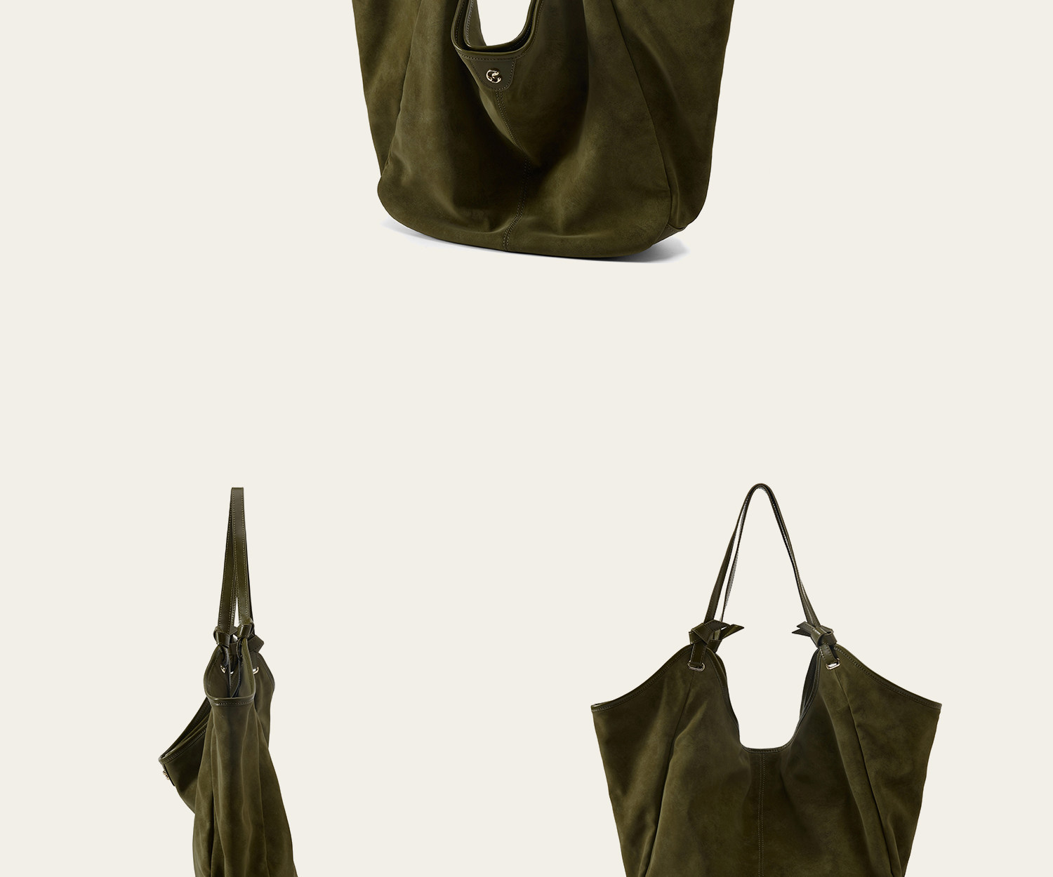 JACD Cedar Green Magnetic Snap Tote Bag