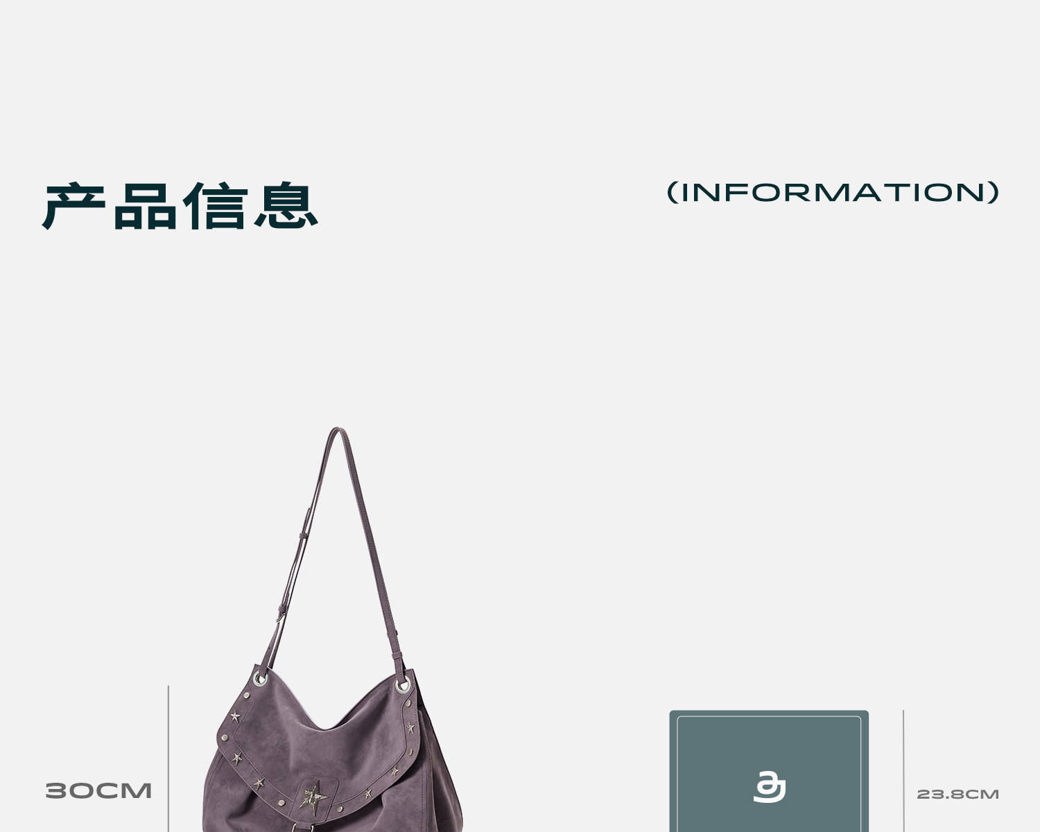 JACD Mist Purple Flap-Top Shoulder Bag